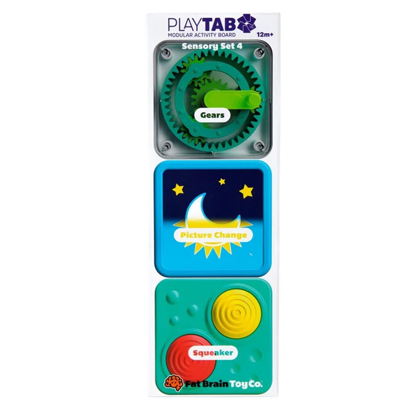 Fat Brain Toys - Playtab Sensory Set 4 Interactive Learning Tabs - 3 Pcs