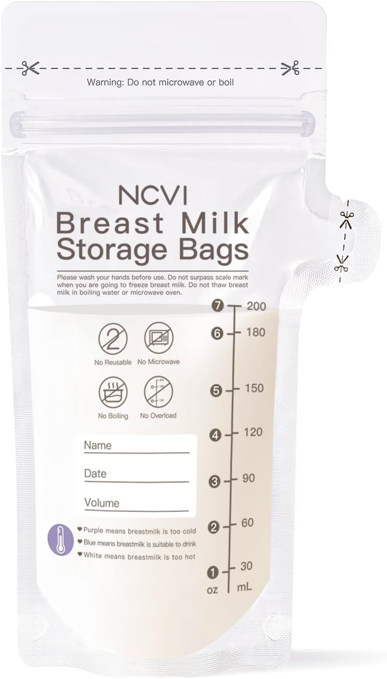 NCVI - Breast Milk Storage Bags - 200 ml