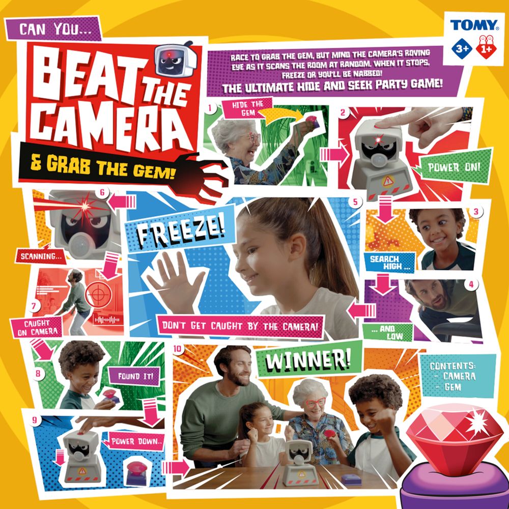 Tomy Games - Beat The Camera Board Games