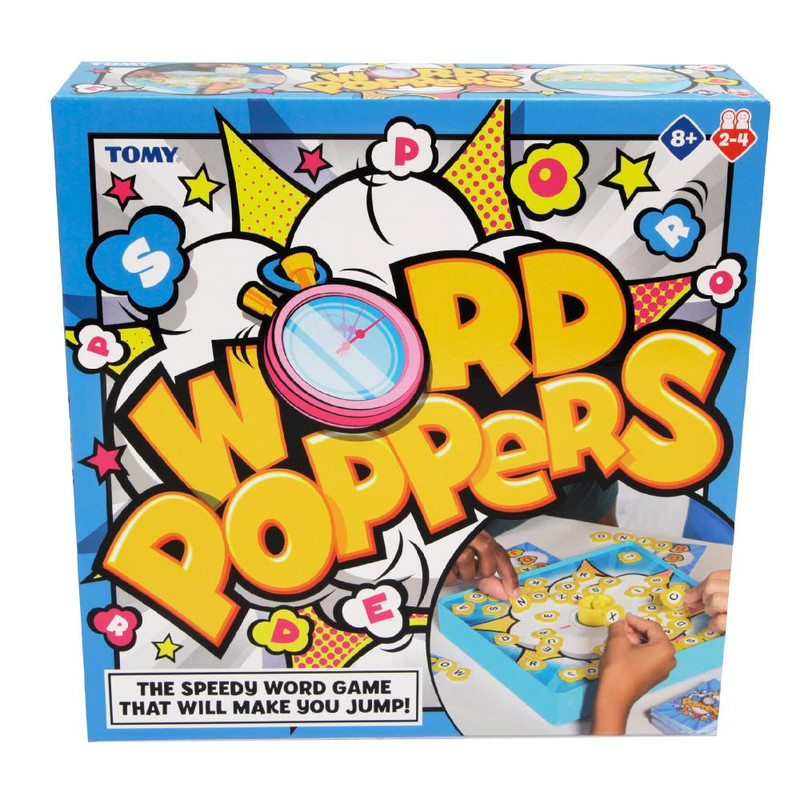 Tomy Games - Word Poppers Timer Word Spelling Family Board Game