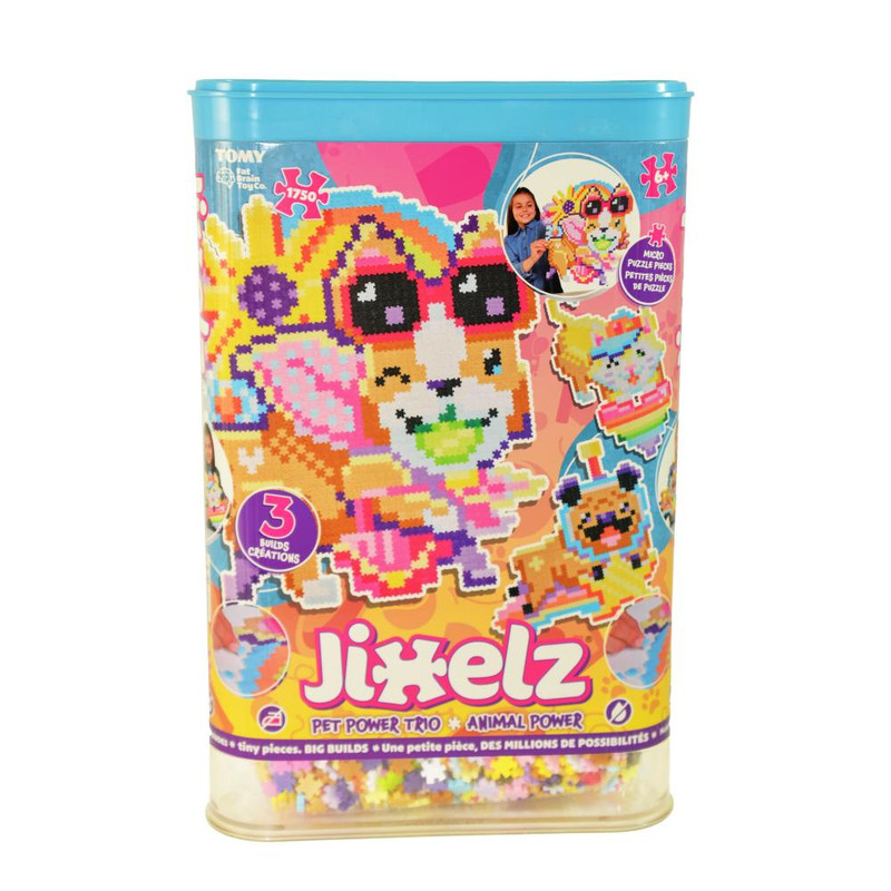 Fat Brain Toys - Jixelz Pet Power Trio Puzzle Set - 1750 Pcs