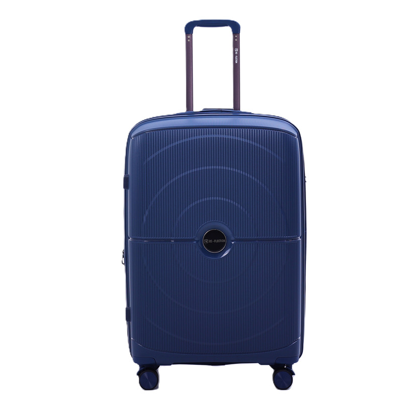 Re-Flection - Lightweight Travel Luggage Trolley With Double Spinner Wheels 24-Inch - Blue
