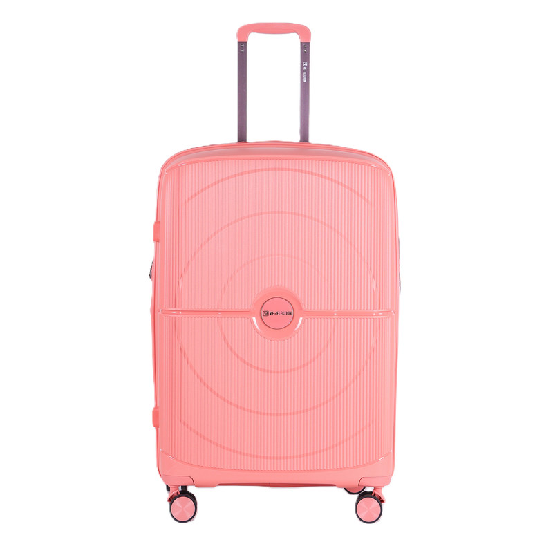 Re-Flection - Carry-on Travel Luggage Trolley With Double Spinner Wheels 24-Inch - Rose Gold