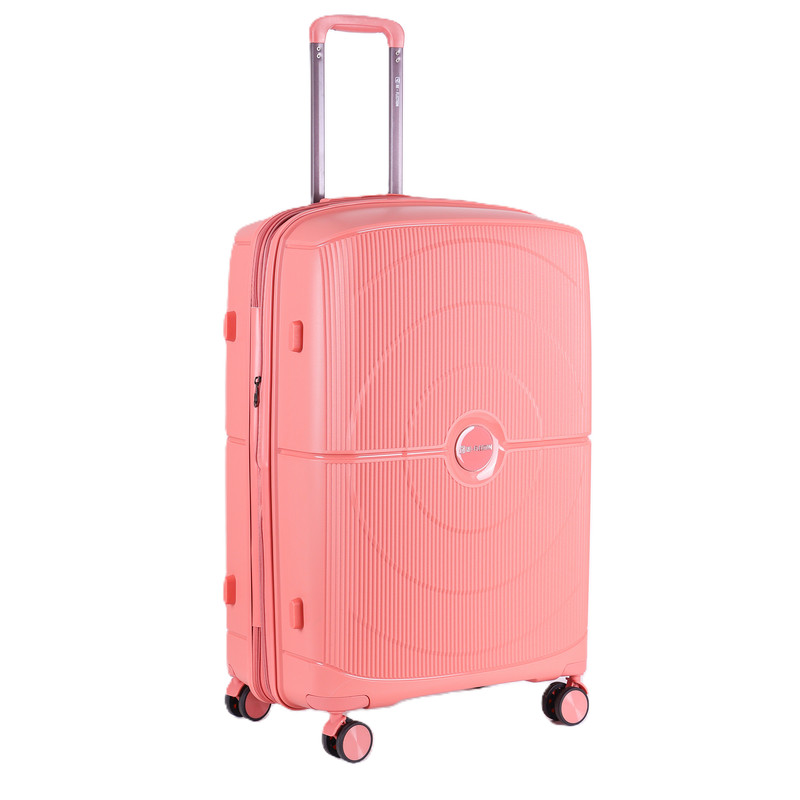 Re-Flection - Carry-on Travel Luggage Trolley With Double Spinner Wheels 24-Inch - Rose Gold