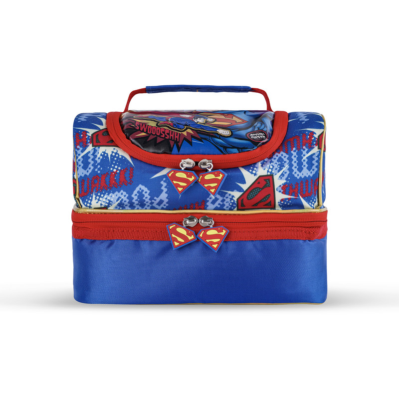 وارنر برذرز. - شنطة غذاء سوبرمان رجل الغد مع 2 مقسم