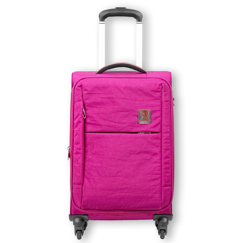 Re-Flection - Expandable Soft Trolley Luggage With Spinner Wheels 26-Inch - Pink