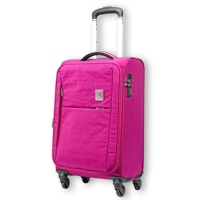 Re-Flection - Expandable Soft Trolley Luggage With Spinner Wheels 26-Inch - Pink