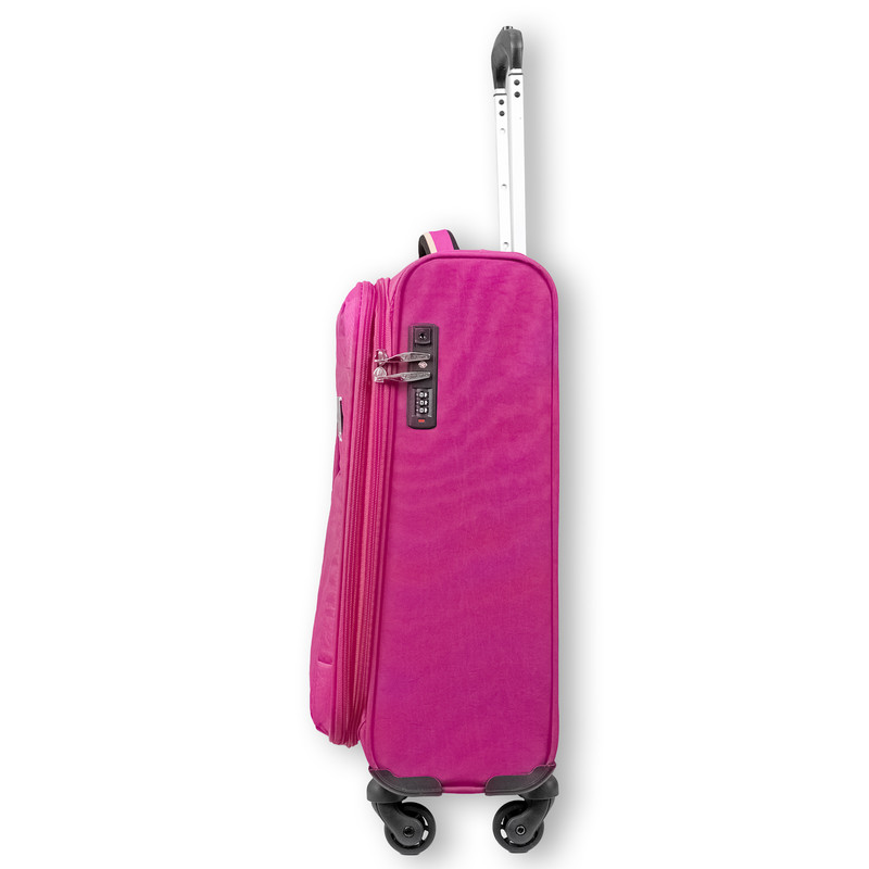 Re-Flection - Expandable Soft Trolley Luggage With Spinner Wheels 26-Inch - Pink