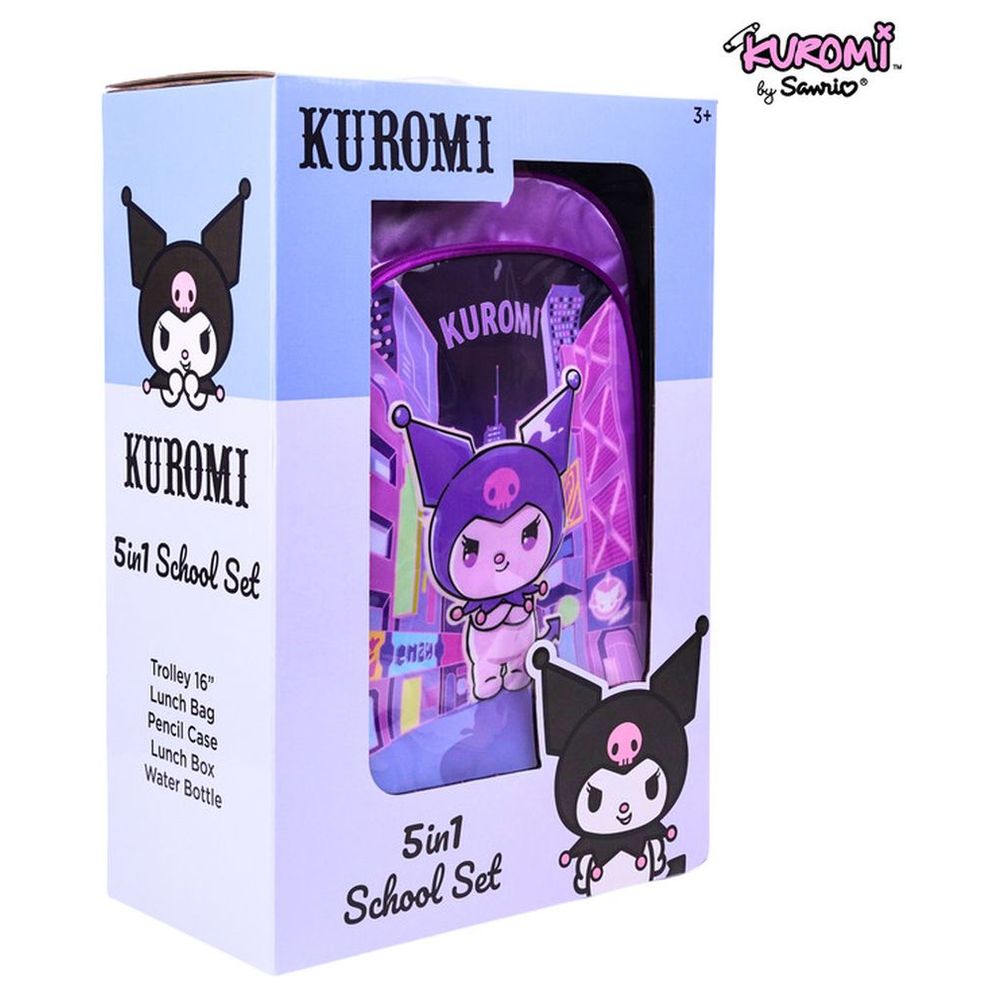Sanrio - 5-In-1 Kuromi Ambition Trolley Box Set - 16-Inch