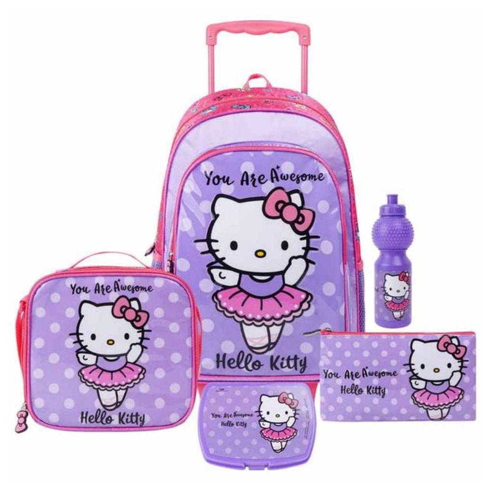 Sanrio - 5-In-1 Hello Kitty You Are Awesome Trolley Box Set - 18-Inch
