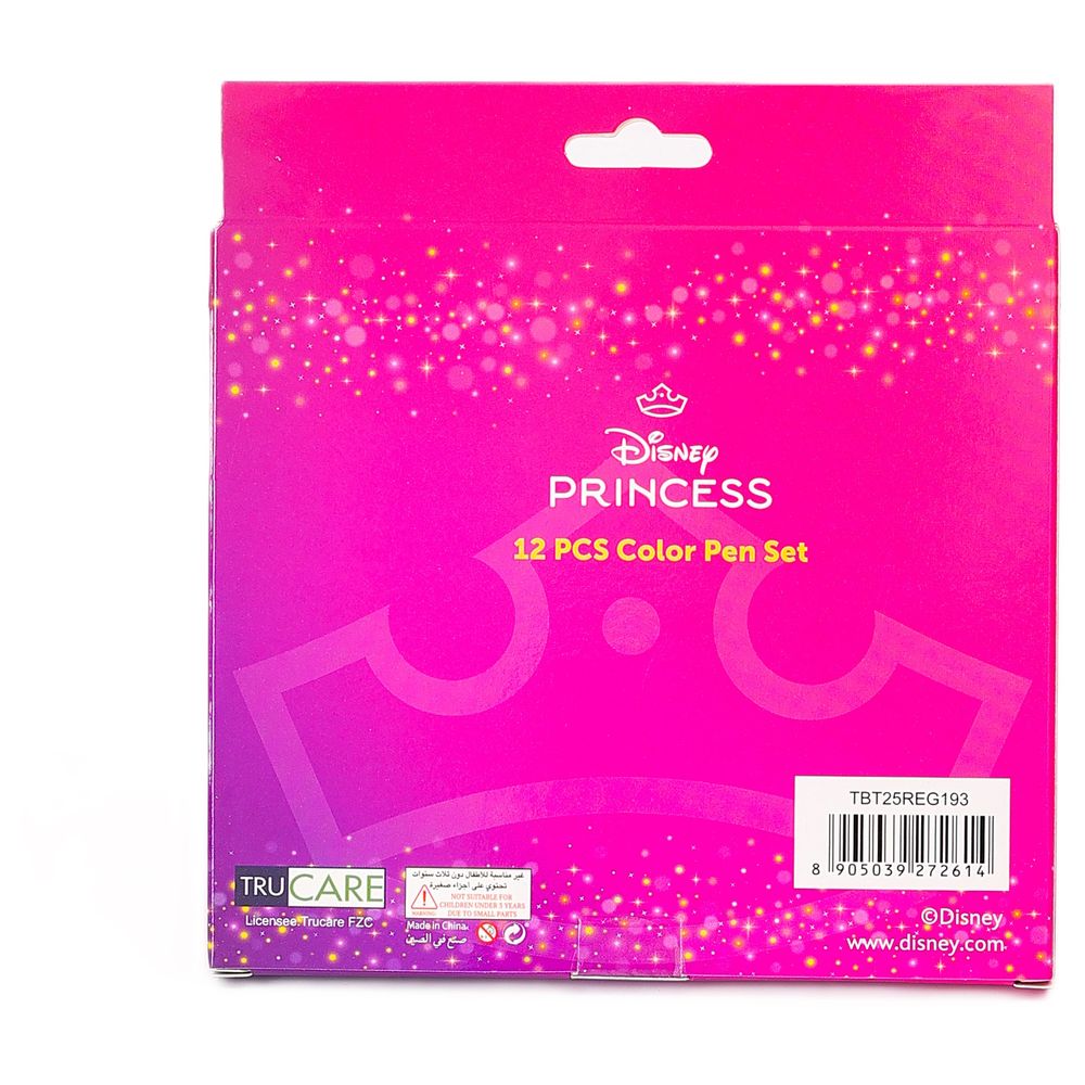 ديزني - أقلام تلوين برنسيس انظري إلى الخير في كل الأشياء - 12 قطعة