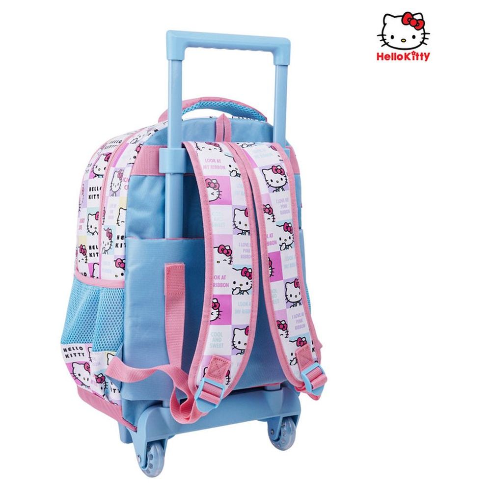 سانريو - شنطة ظهر بعجلات - هالو كيتي لوك آت ماي ريبون - 16 إنش