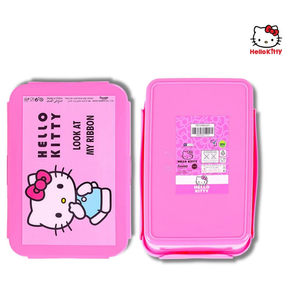 Sanrio - 3 Removable Compartments Hello Kitty Look At My Ribbon Lunch Box