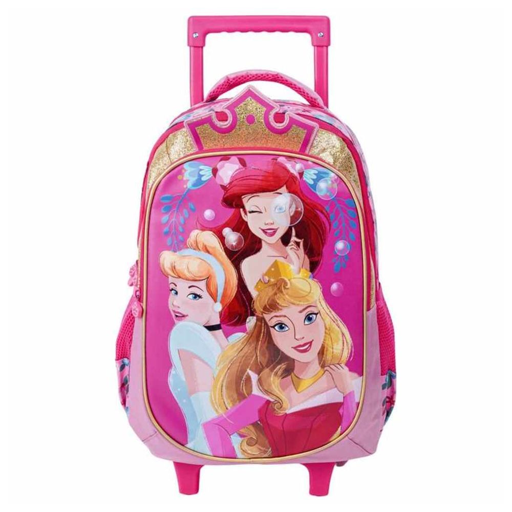 ديزني - شنطة ظهر بعجلات - برنسيس سي جود إن إيفريثنغ - 16 إنش