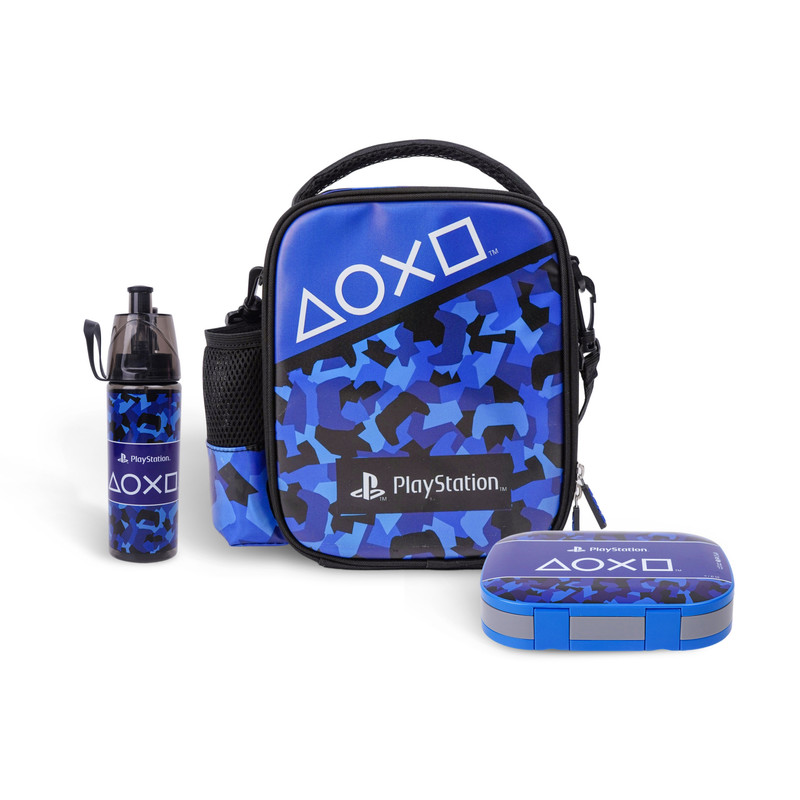 Sony - 3-In-1 Lunch Bag, Water Bottle & Lunch Box Set - PlayStation Smash