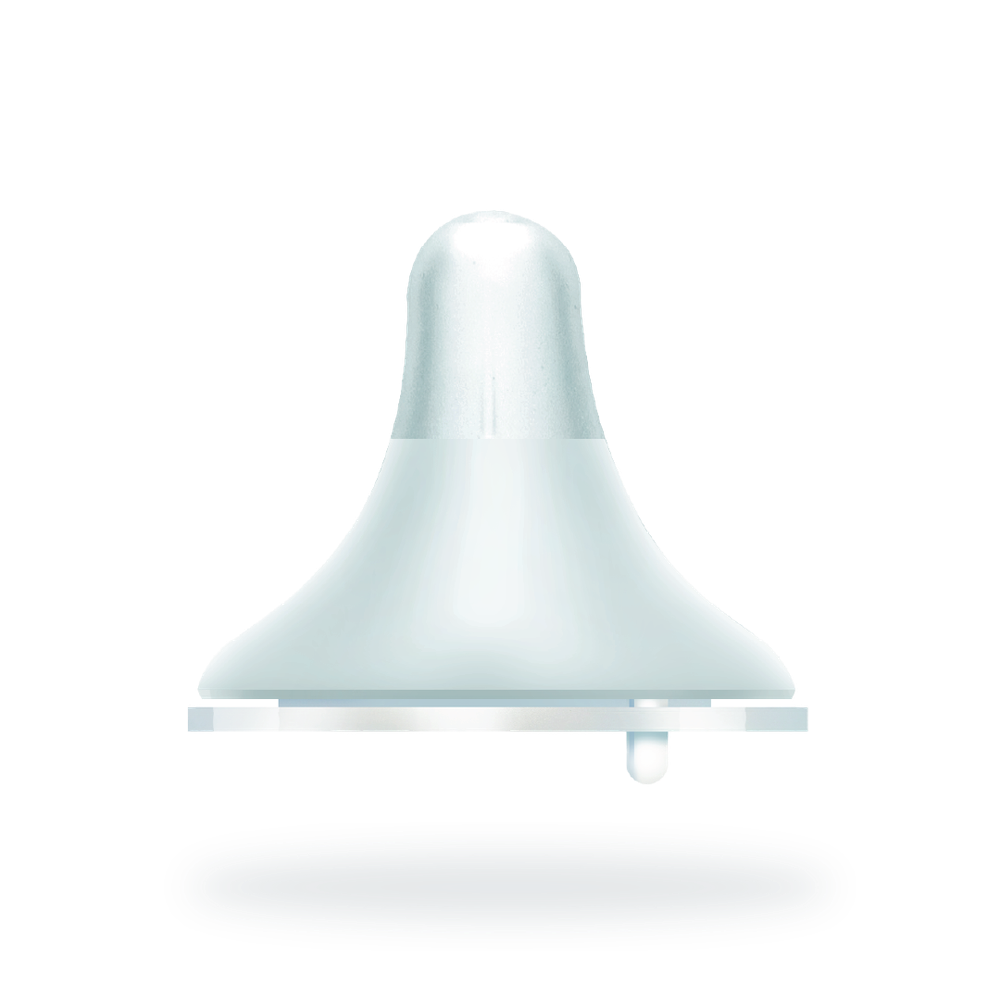 Nurtur - Wide Neck Silicone 3 Flow Rate Teats - Meduim