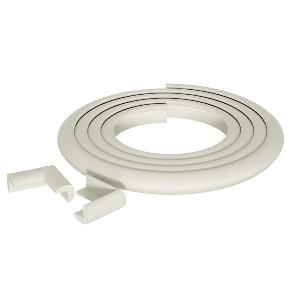 Nurtur - Safety Edge Guard - 2 m With 4 Corner Guard - Off-White