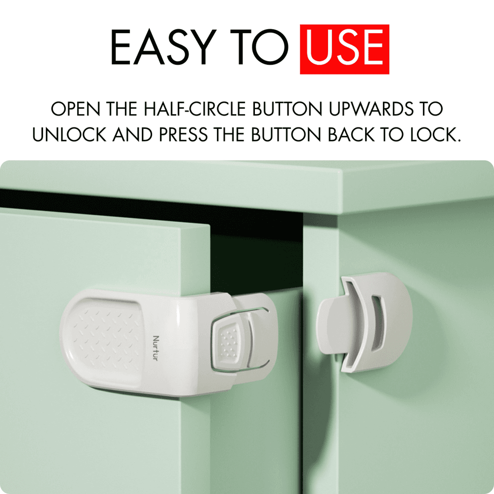 Nurtur - Drawer Lock - 1 Pc - White