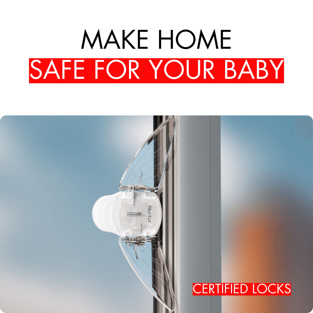 نورتشر - قفل أمان للنوافذ - عدد 1 - شفاف