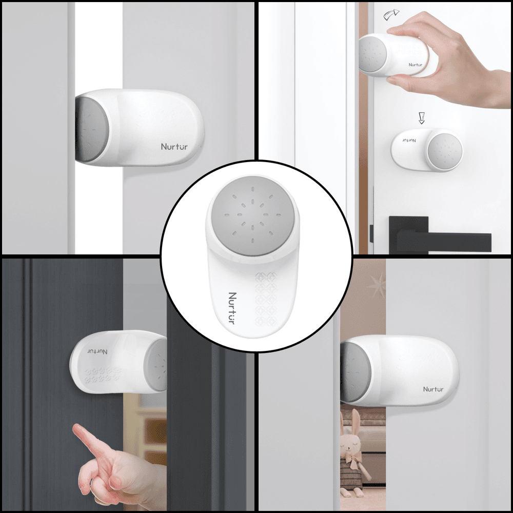 Nurtur - Door Stopper - 1 Pc - White/Grey