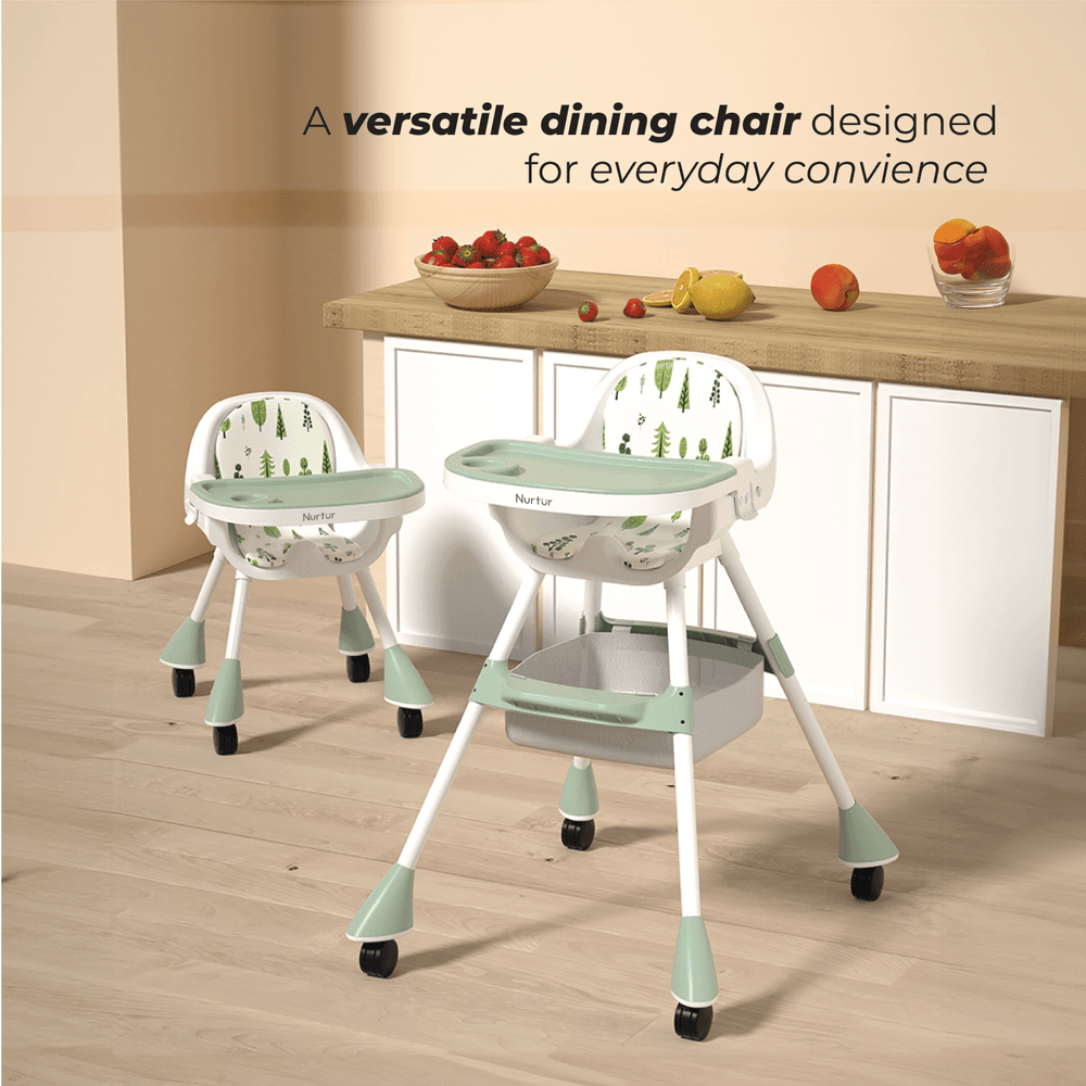 Nurtur - High Chair With Detachable Tray - Green