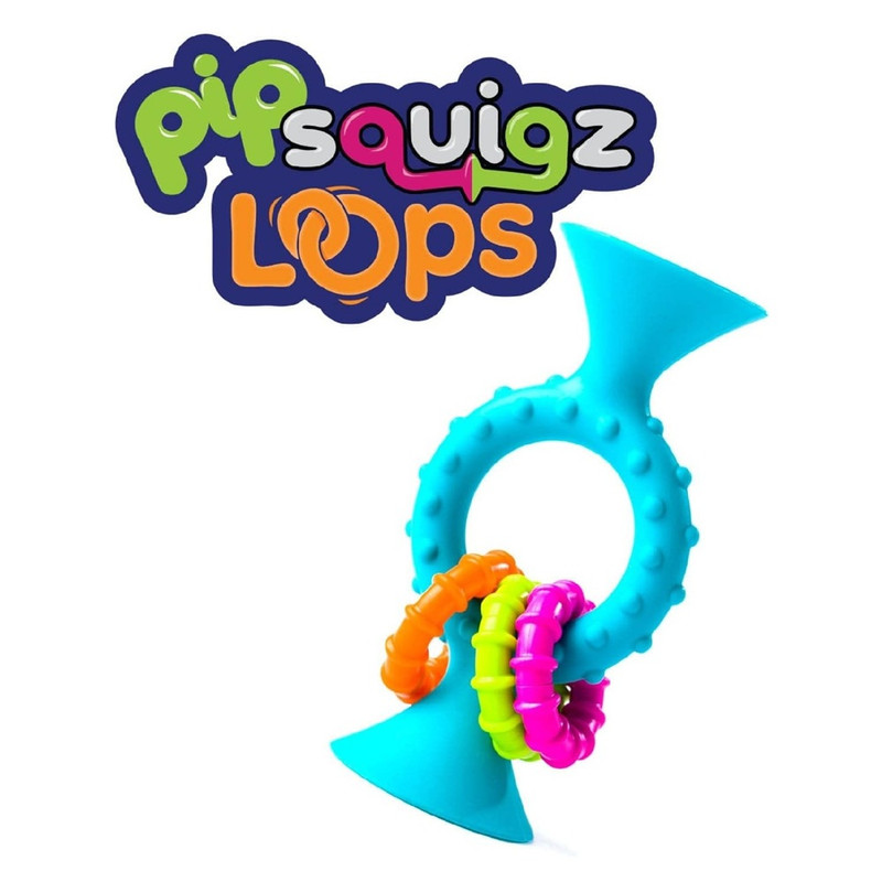 Fat Brain Toys - Pipsquigz Loops Teal Ages - 6m And Above