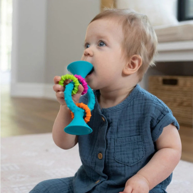 Fat Brain Toys - Pipsquigz Loops Teal Ages - 6m And Above