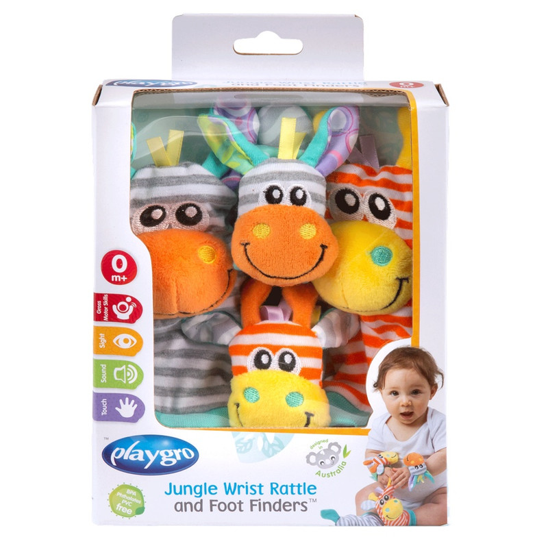 Playgro - Jungle Wrist Rattle And Foot Finder