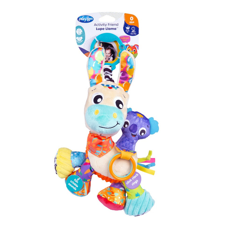 Playgro - Activity Friend Crib And Stroller Toy - Lupe Llama