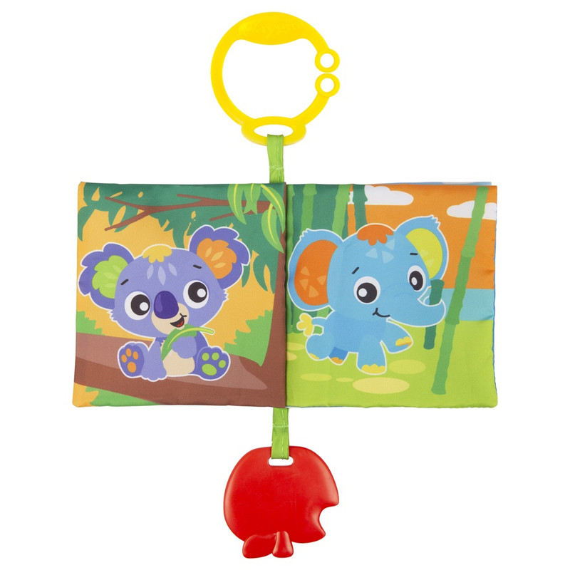 بلاي جرو - لعبة لعربة الأطفال مع كتاب معلق وعضاضة - قد يختلف التصميم