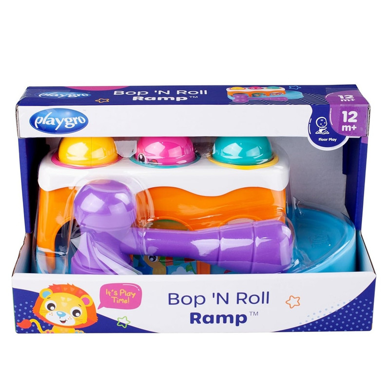Playgro - Bop N Roll Ramp Hammering Toy Set - Multicolor