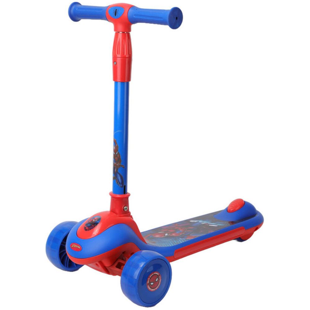 مارفل - سكوتر تويست ثلاثي العجلات قابل للطي يدويًا - سبايدرمان