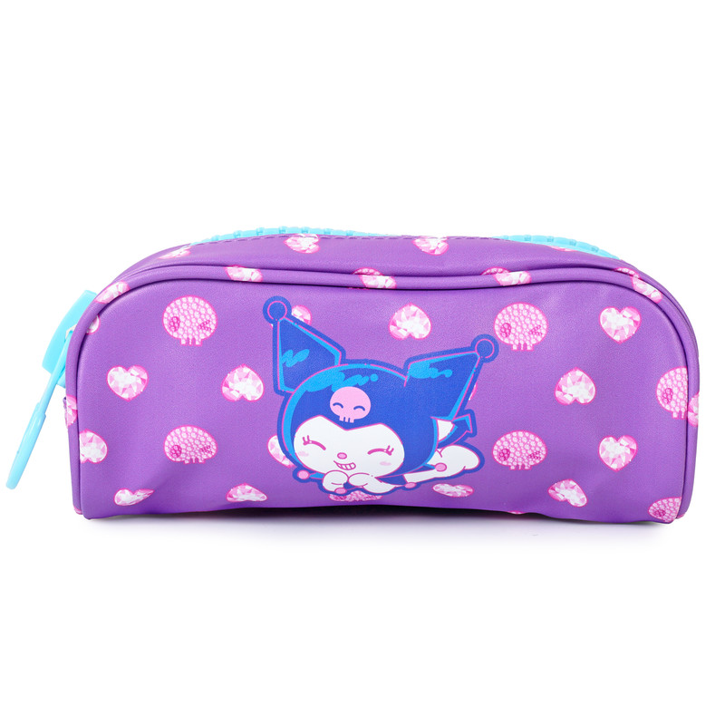 Sanrio - Kuromi Over Size Zipper Stationary Case - Purple