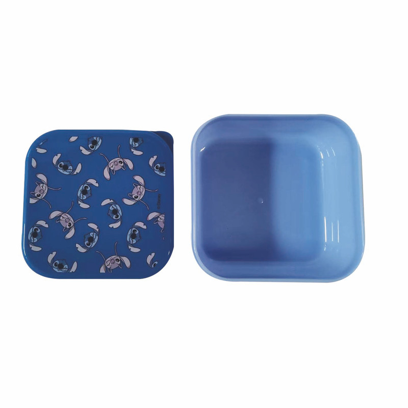 Disney - Stitch Food Storage Container Set - 3 Pcs - Blue