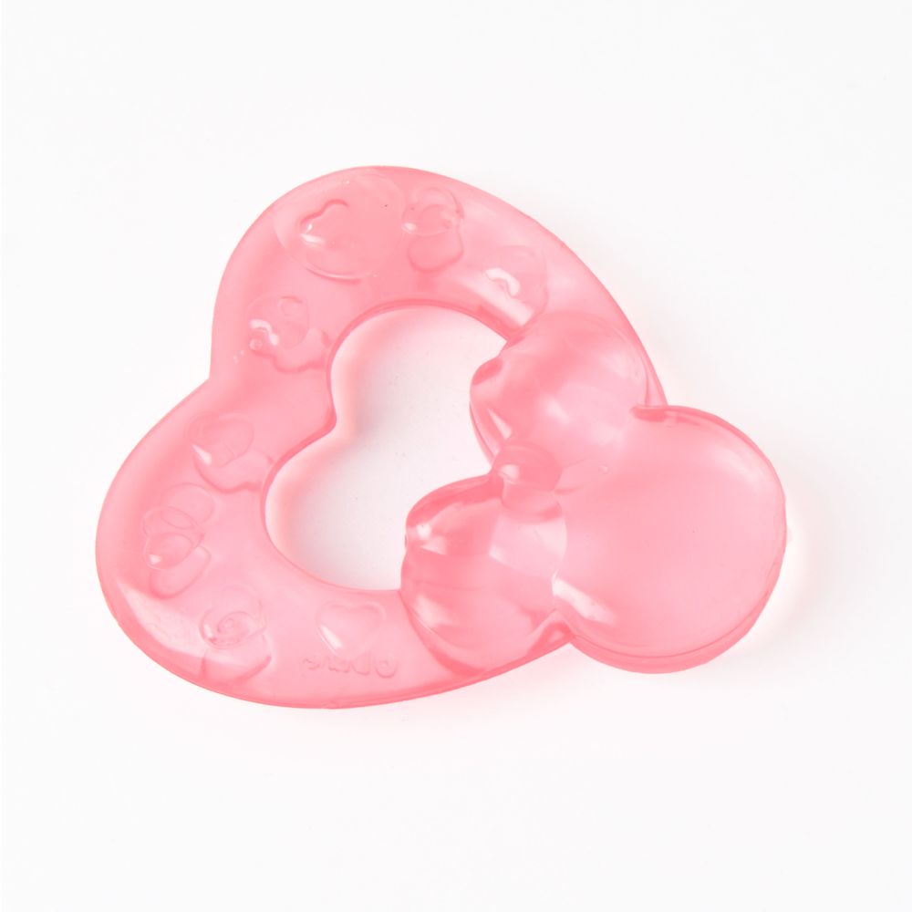 Disney - Minnie Water Filled Teether - Heart Pink
