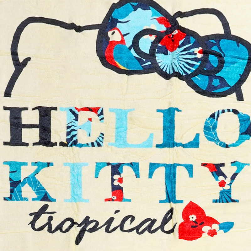 Sanrio Hello Kitty Printed Beach Towel - Light Beige - 70x140 cm