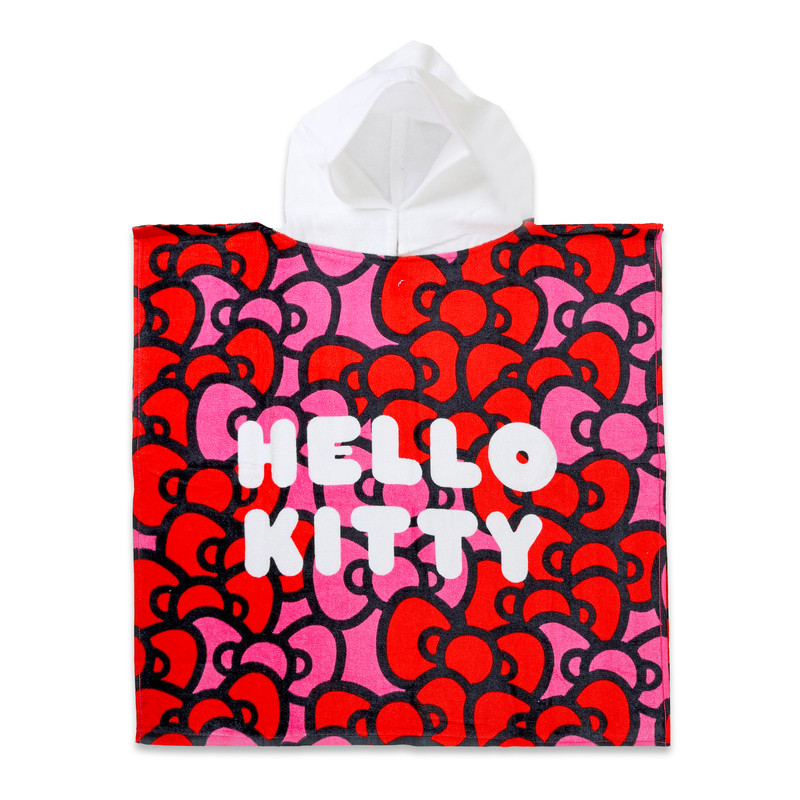 Sanrio Hello Kitty Printed Hooded Poncho - Multicolor