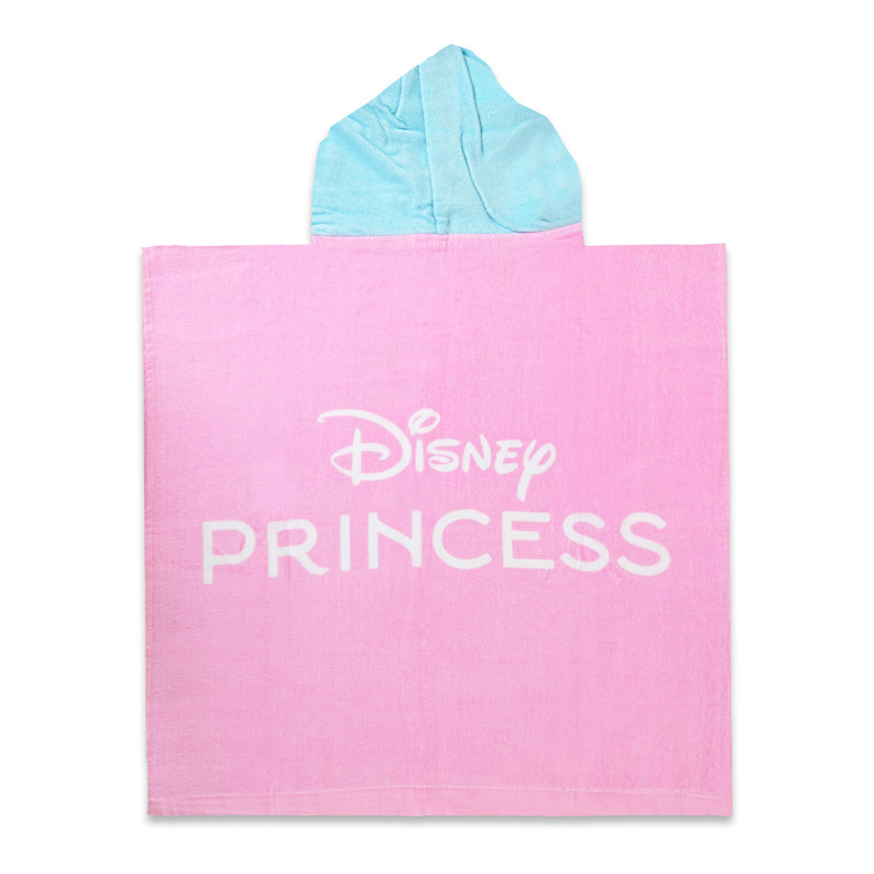 Disney Princess Printed Hooded Poncho - Multicolor