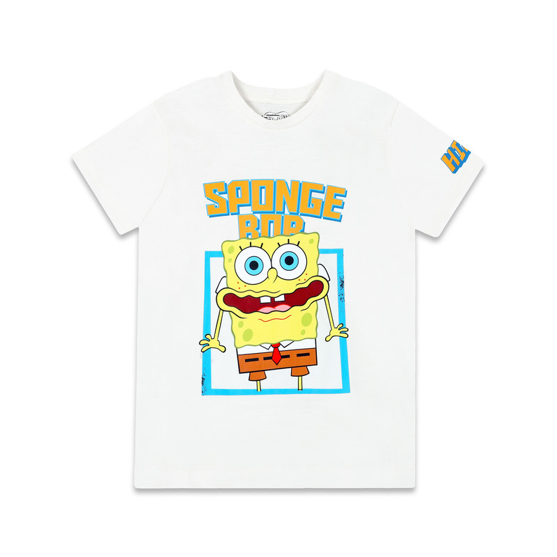 Nickelodeon - Sponge Bob Boy's Short Sleeve T-Shirt - White