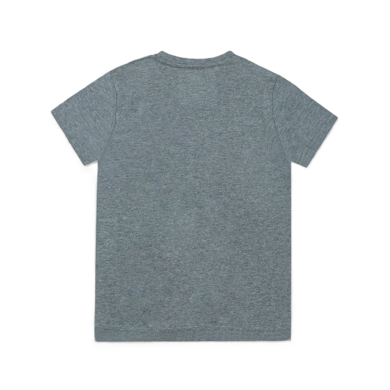 إيموجي - تي شيرت أولاد بأكمام قصيرة مطبوع ابتسم دائماً - رمادي غامق