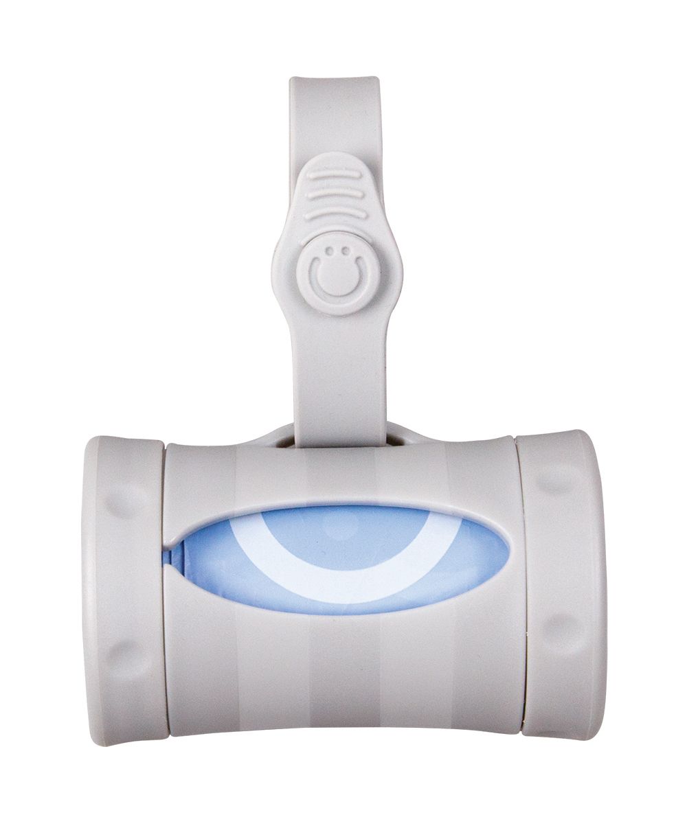 أوبي - موزع أكياس التخلص من الحفاضات أون ذا غو مع 24 كيس - رمادي