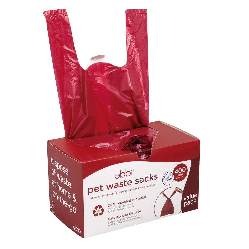 Ubbi - Pet Waste Sacks - 400 Pcs - Red