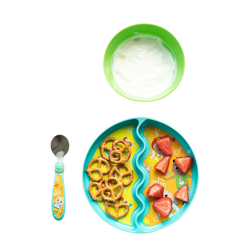 The First Years Cocomelon Plate & Bowl Mealtime Set - 3 Pcs