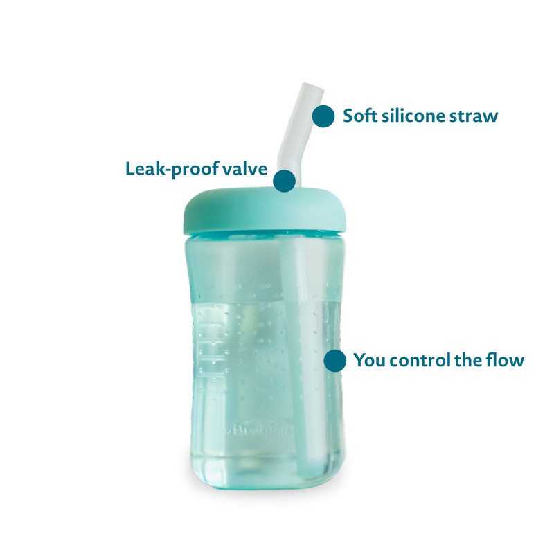 The First Years - Squeeze & Sip Straw Trainer Cup - Pack Of 2 - 207 ml