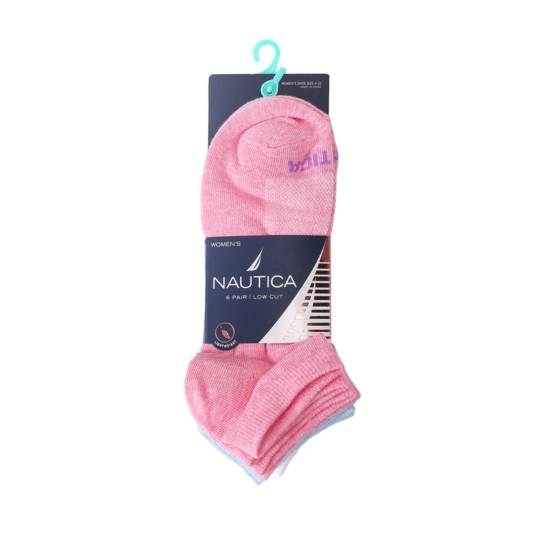 Nautica - Womens Low Cut Socks - Pack of 6