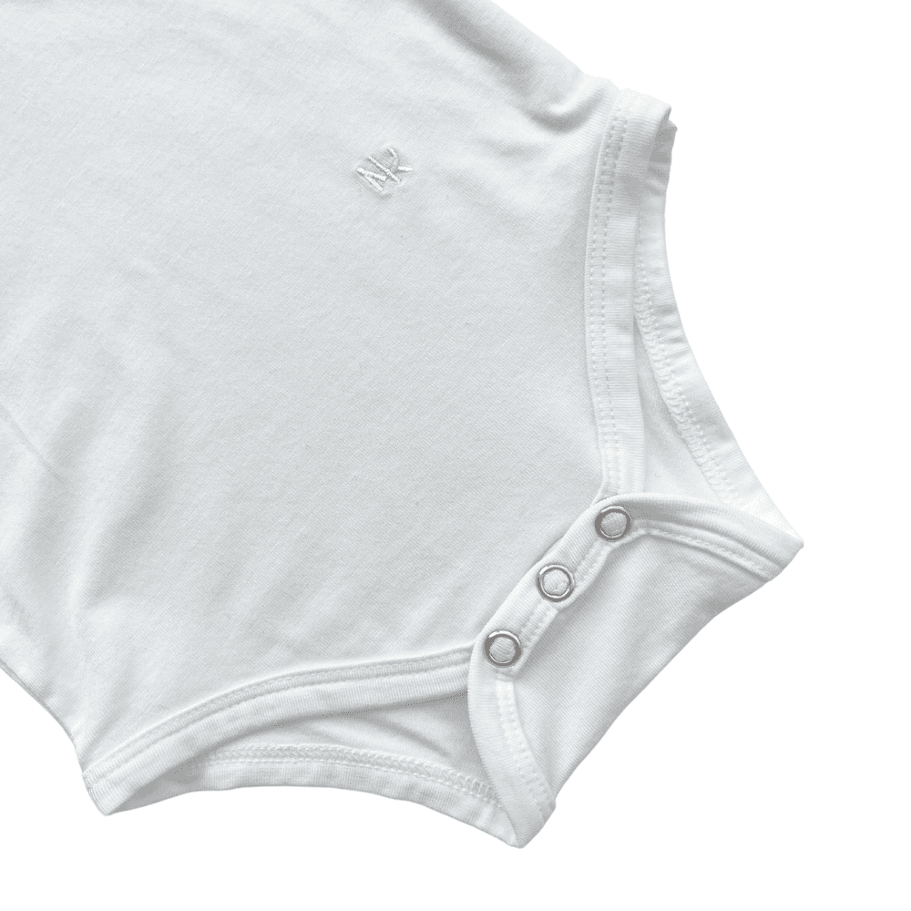 نيكست أوف كين - أفرول خيزران بسحاب وياقة بيتر بان - أبيض