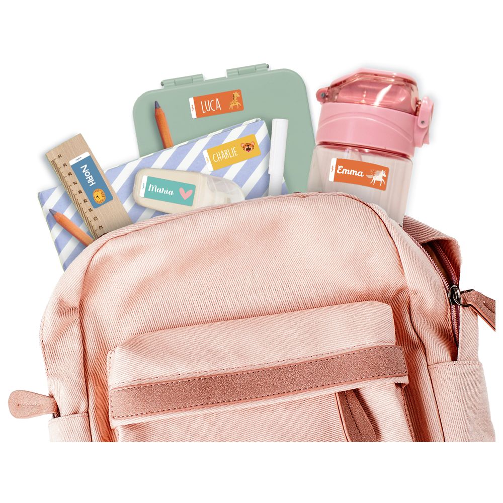 تاغ مي - ملصقات أسماء شخصية - ملونة - عدد 48