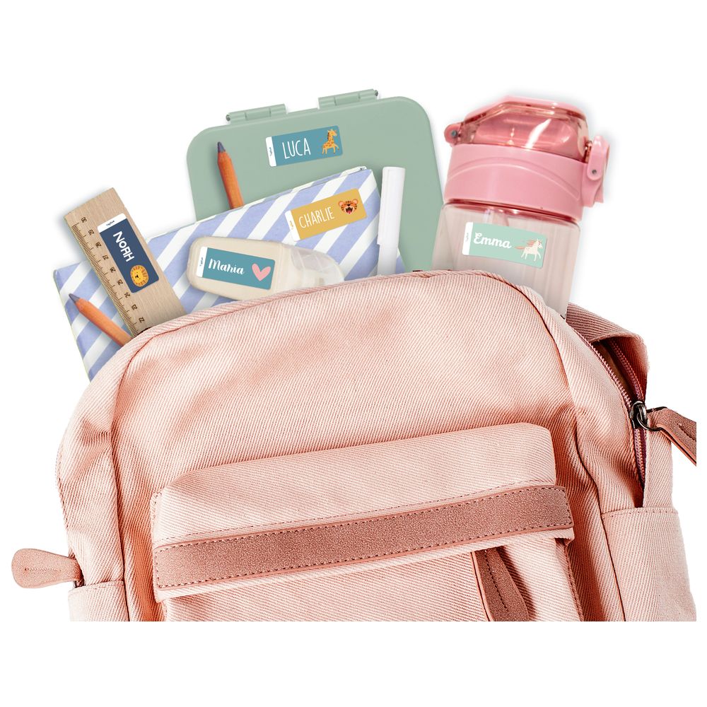 تاج مي - ملصق اسم قابل للتخصيص - ملعب - 48 قطعة