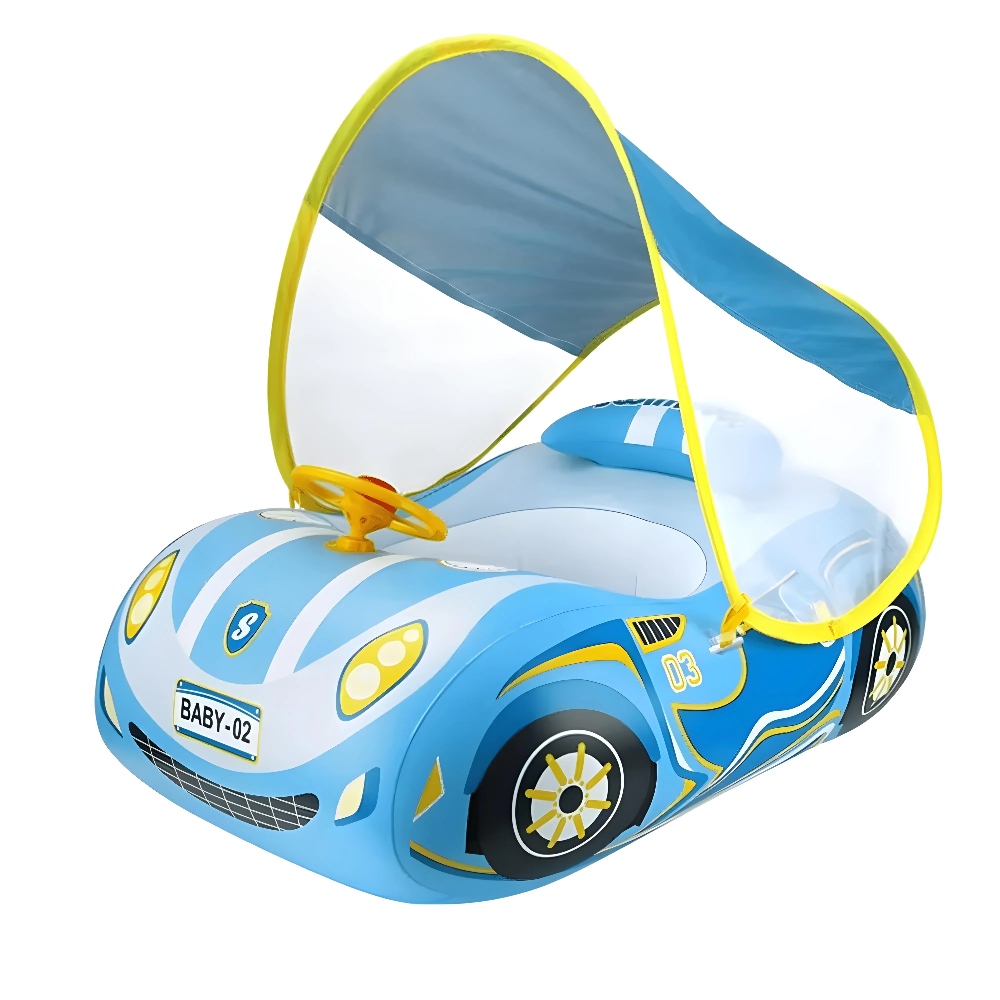 Funfiniti - Inflatable Swimming Float - Blue Car