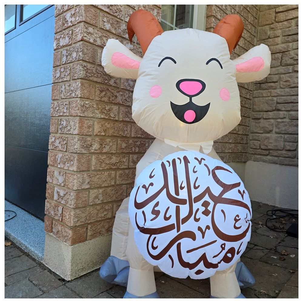 متجر نيو تراديشنز - بالون عيد مبارك قابل للنفخ على شكل ماعز